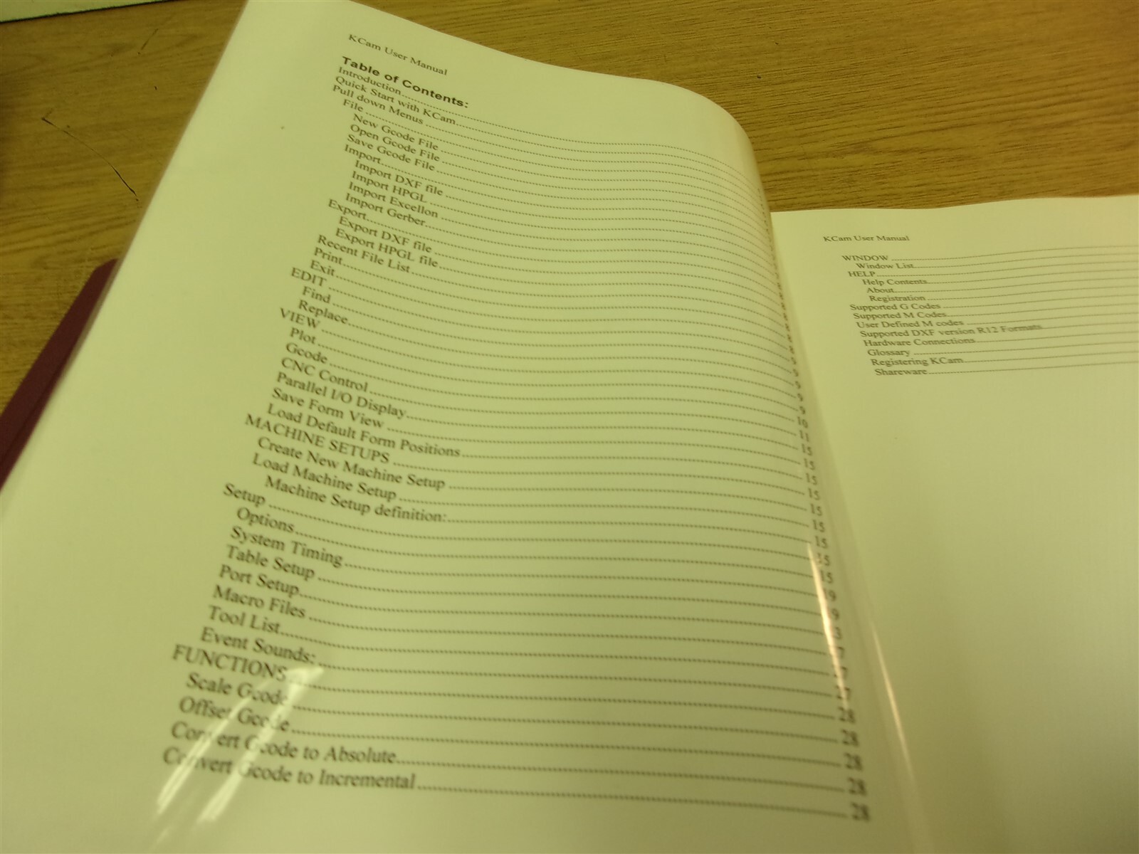 KCam4 CNC Control Software User’s Manual “45” *FREE SHIPPING*