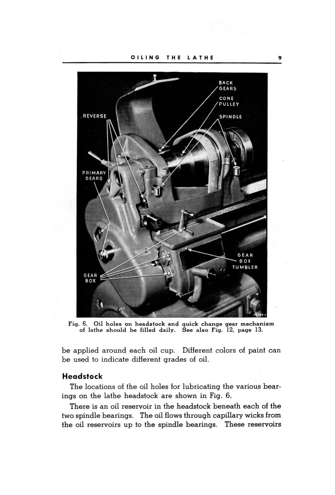 South Bend Oiling The Lathe Instruction Manual #931