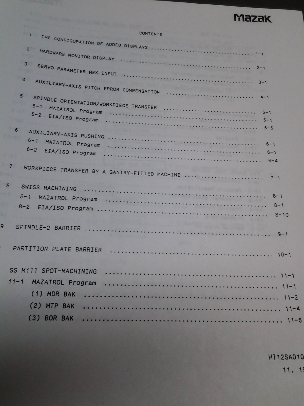 MAZAK OPERATING MANUAL MAZATROL T-32-A (B Version) (MS-237)