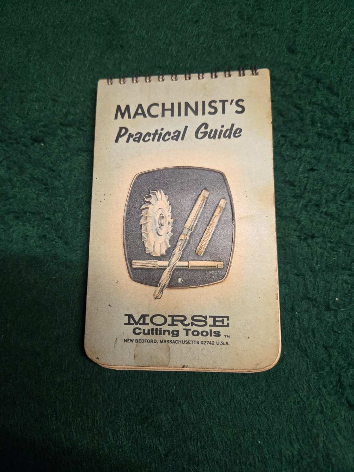Vintage Machinist’s Practical Guide Morse Cutting Tools Pocket Book 1968