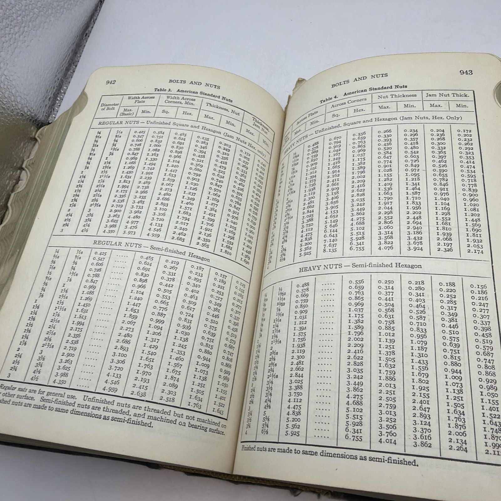 Vintage 1953 Machinery’s Handbook – 14th Edition