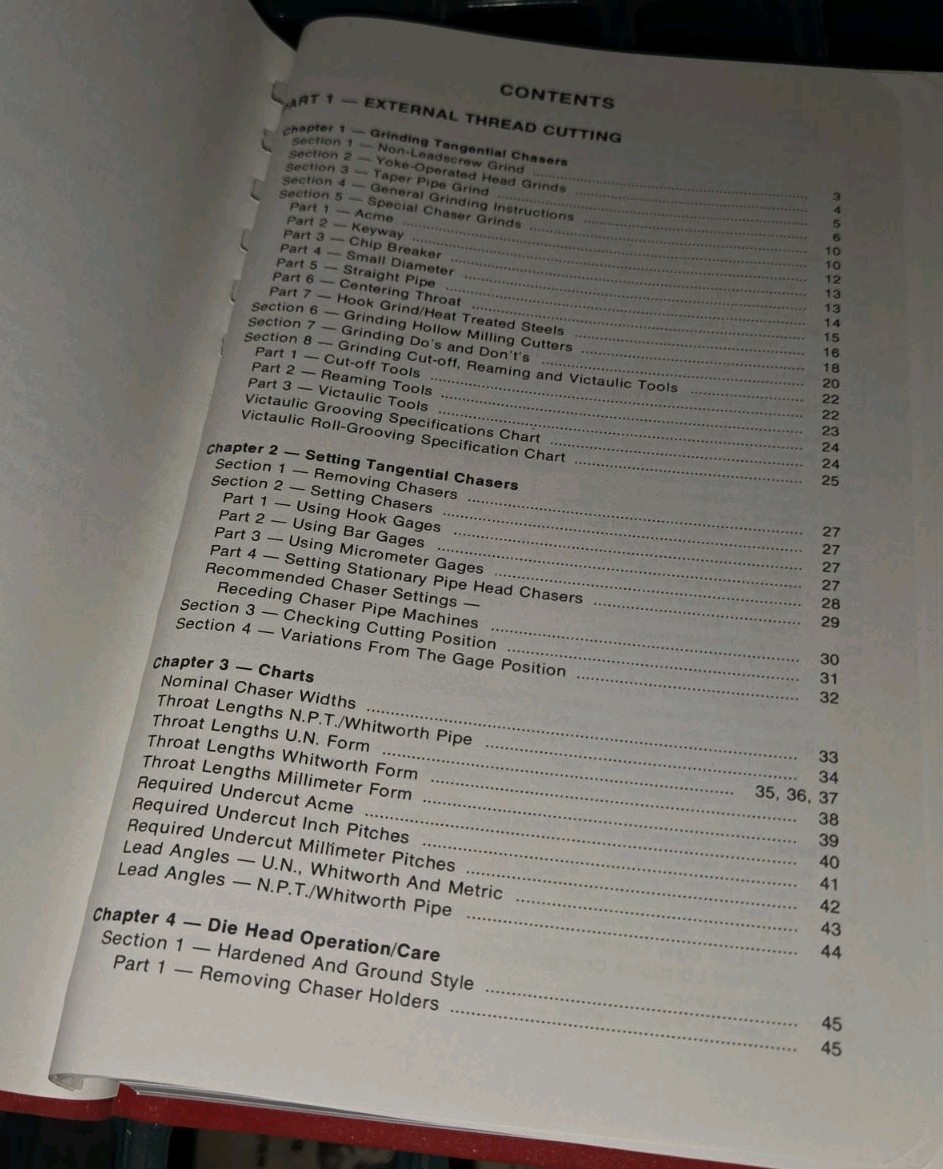 Teledyne Landis Machine 13th Ed. Threading Forming/ Thread Data Handbook 1975