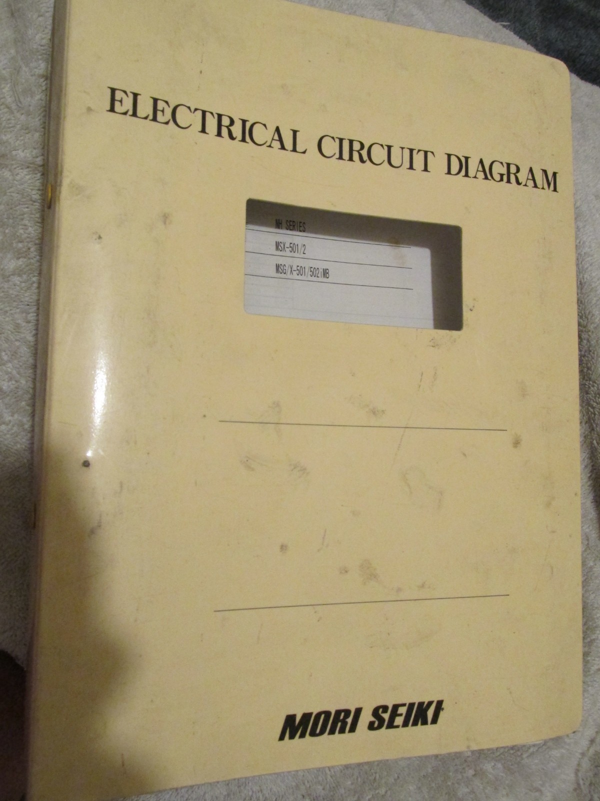 Factory Mori Seiki Electrical Circuit Ladder Diagram NH series MSX-501 OEM BOOK