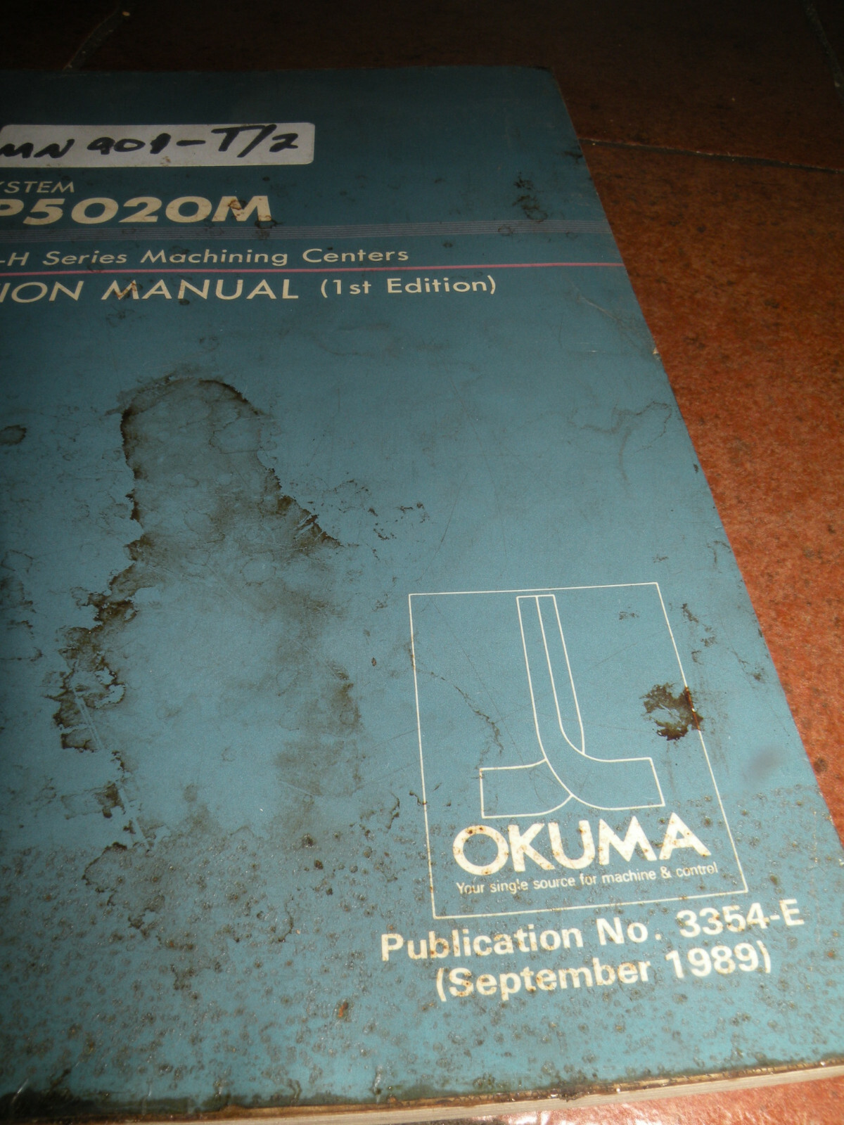 Okuma OSP5020M MC-V / MC-H Series Machining Centers Operation Manual 3354-E