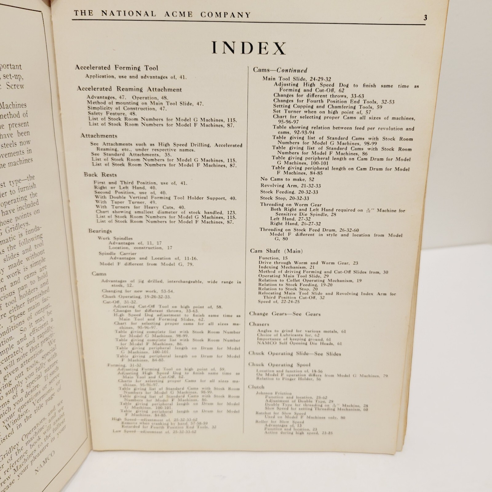 Vtg 1924 Handbook Operators Gridley Automatic Screw Machines National Acme Co