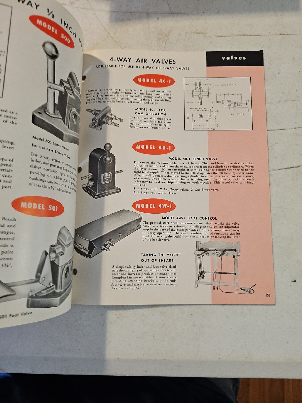 Vintage MEAD Industrial Air Power Catalog 1957 Valves Rotary Air Feeder 53 pgs