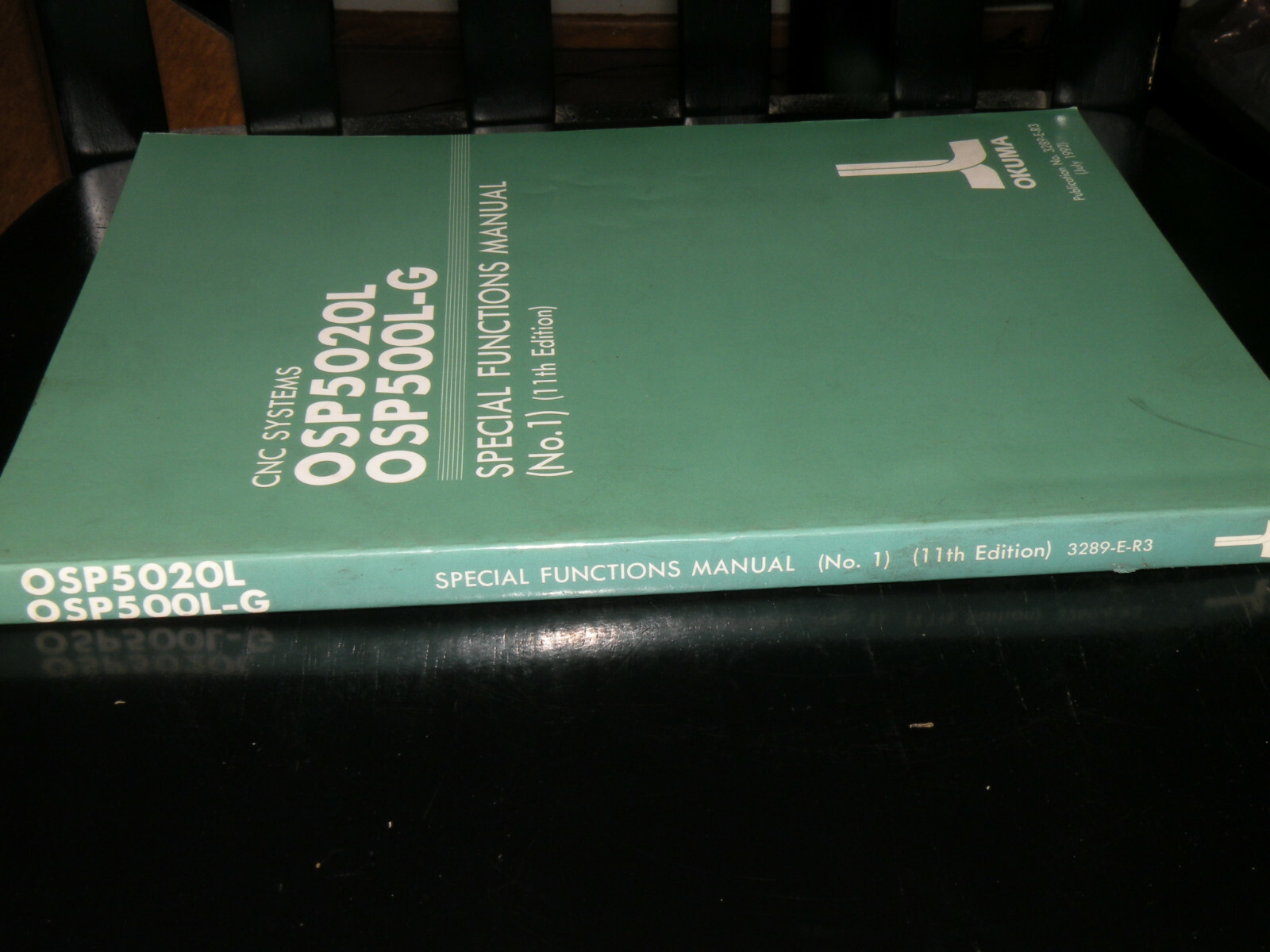 Okuma 3289-E-R3 Special Functions No. 1 July 1992 11th Edition OSP 5020L/ 500L-G