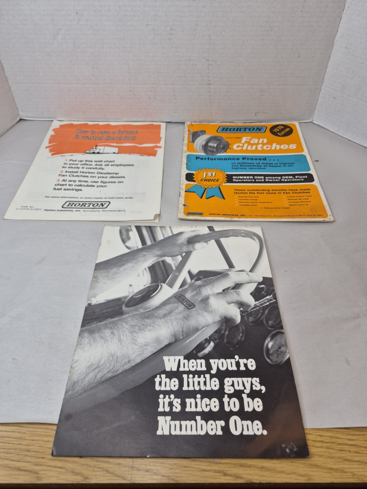 Horton Industries Inc. Minneapolis Minnesota Brochure Fan Clutch Diesel Chart