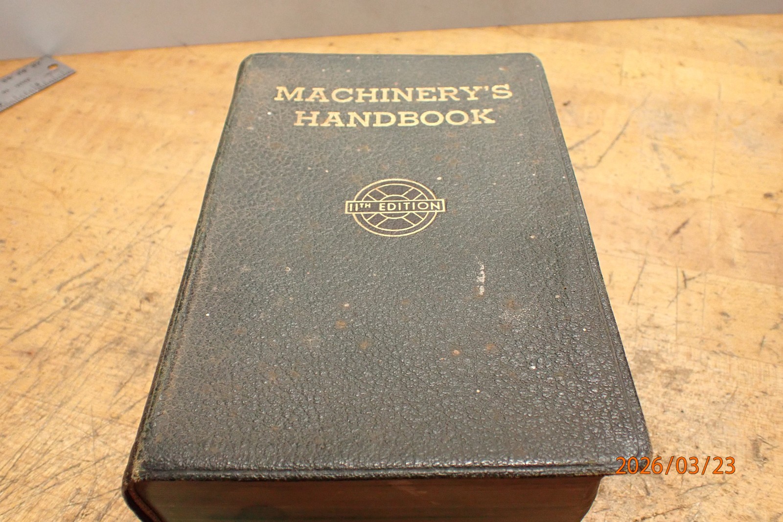 LOT BN61: VINTAGE MACHINERY’S HANDBOOK MACHINIST BOOK