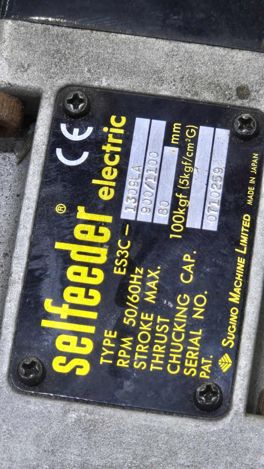 Selfeeder Electric ES3C Sugino Machine Limited