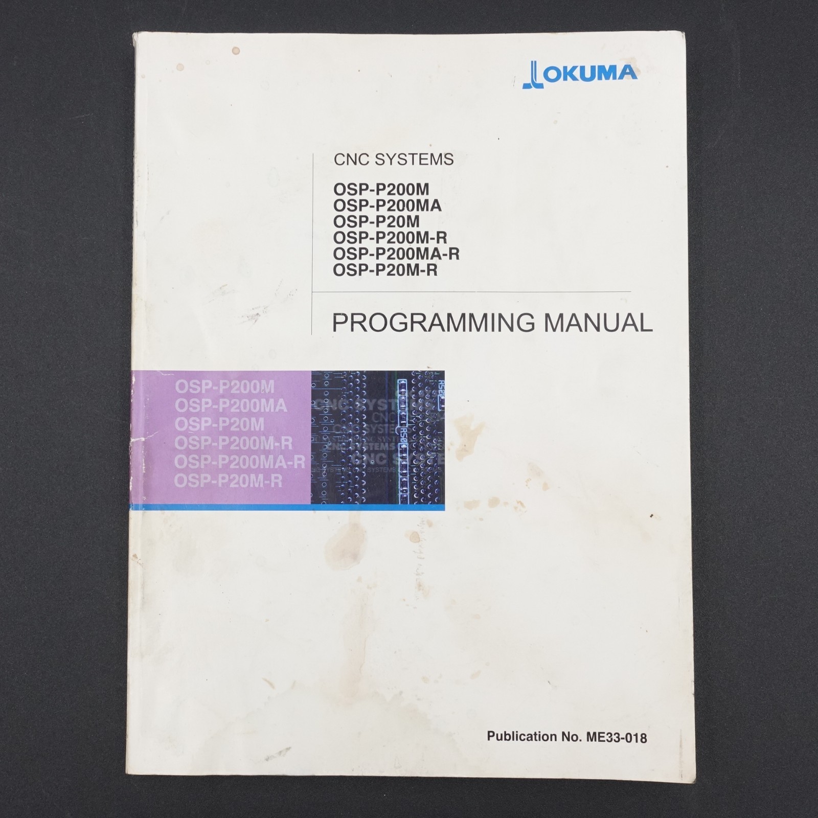 Okuma Programming Manual CNC Systems Pub No ME33-018 PB 11th Edition Acceptable