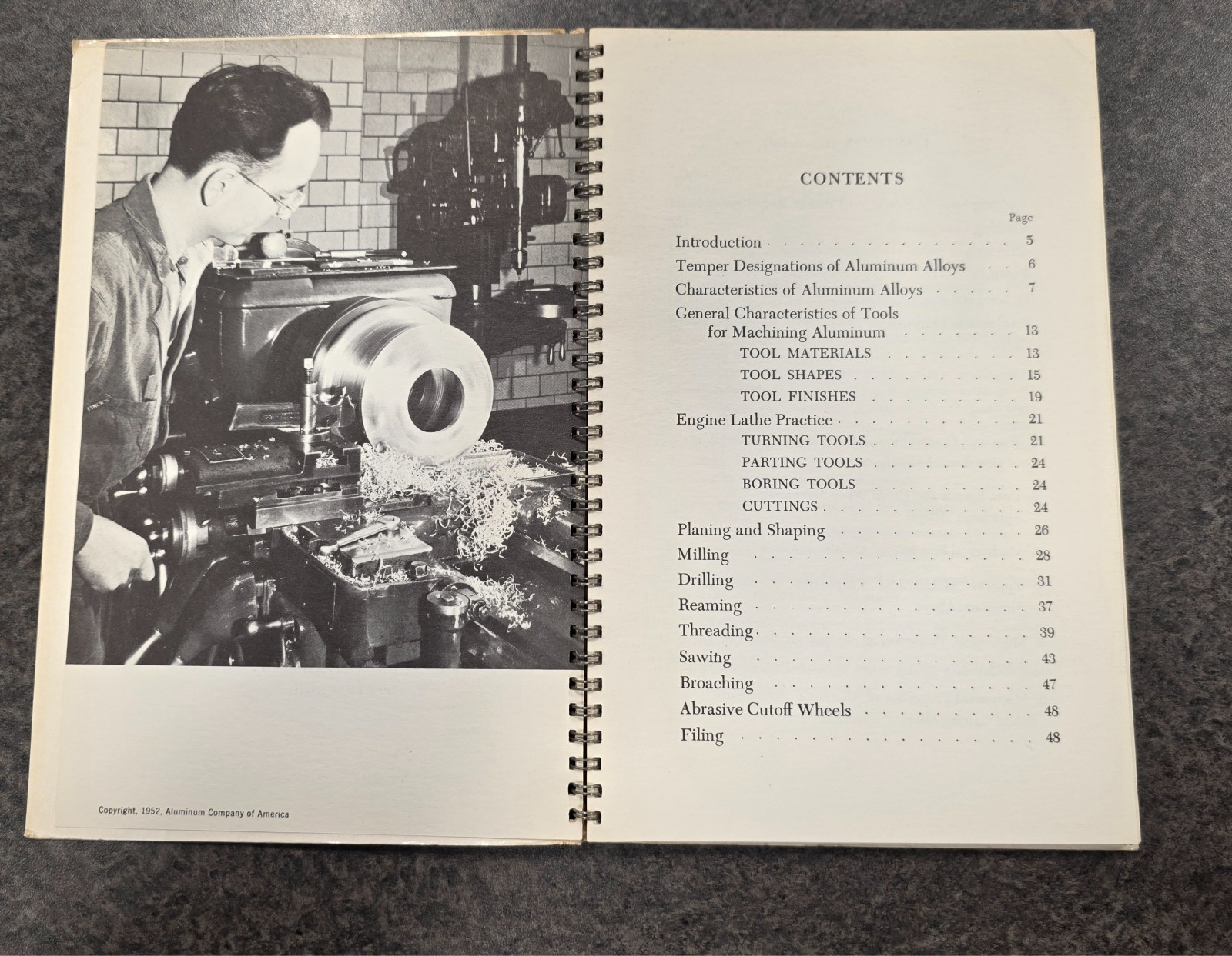 Vintage 1952 Machining Alcoa Aluminum –