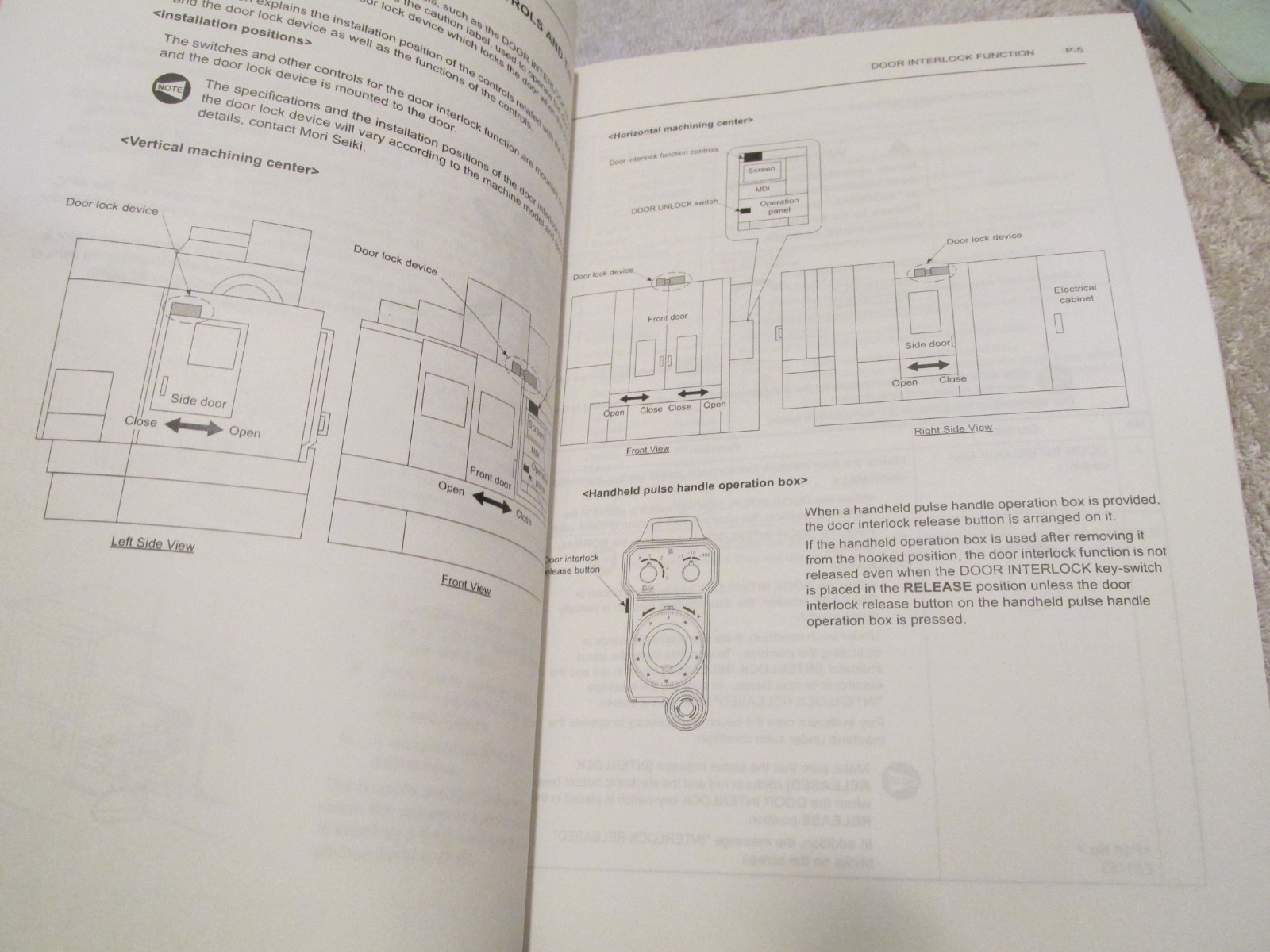 FACTORY MANUAL SET Mori Seiki NV5000 NVD CNC Machine Installation Operation Main