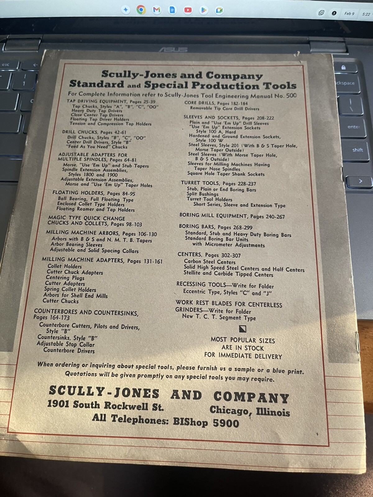 Skully Jones Quick Change Chucks Folder No. 7-1