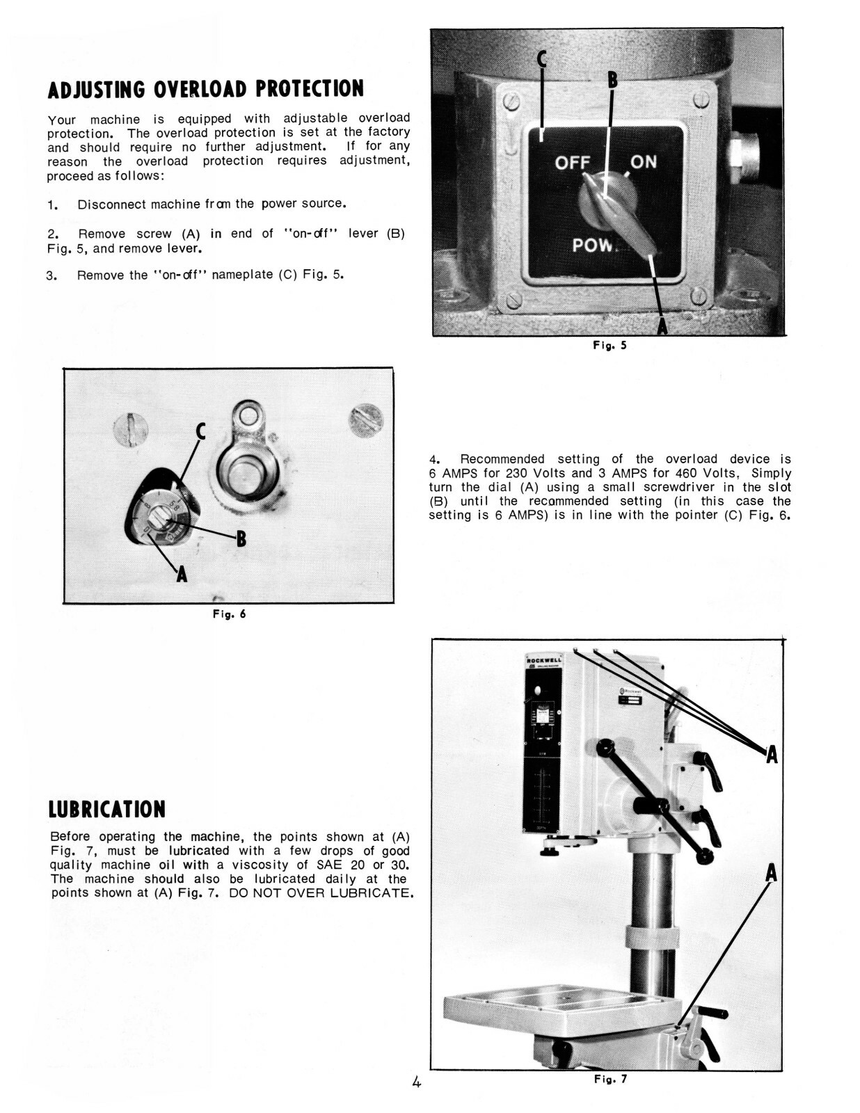 Rockwell 70-100 Geared Head Drilling Machine Operator & Parts List Manual #1903