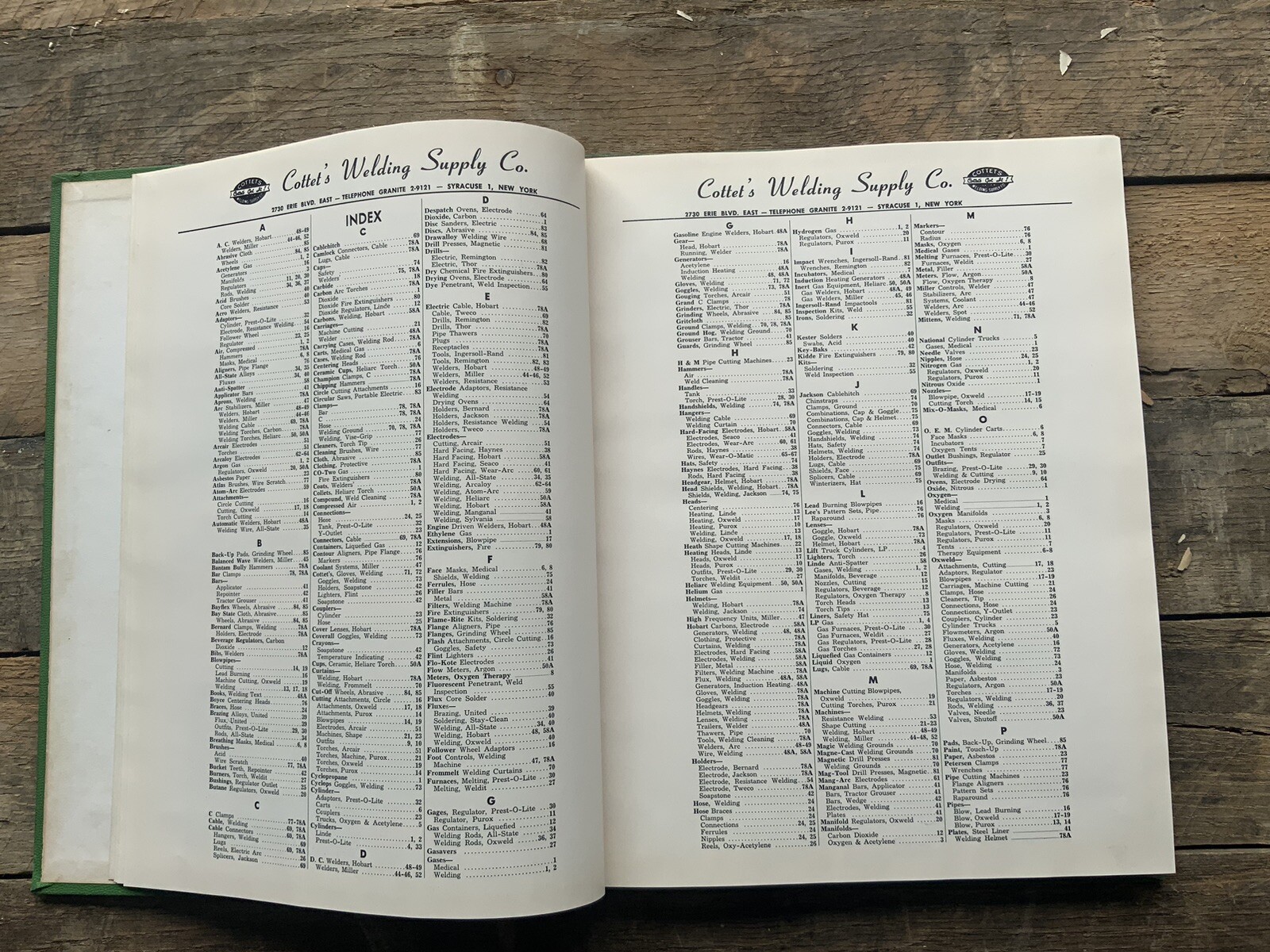 1946 Cottet’s Welding Equipment & Supply Catalog
