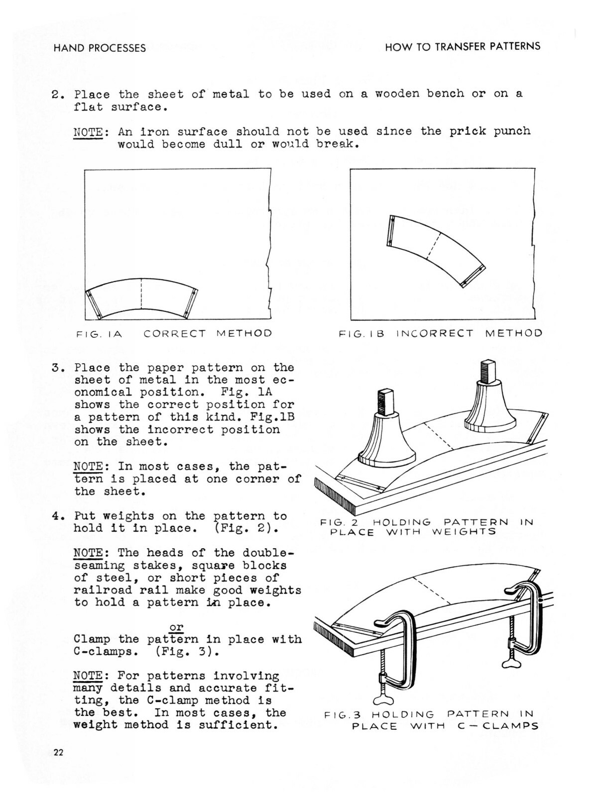 Sheet Metal Working Series Hand Processes Instruction Manual #1323