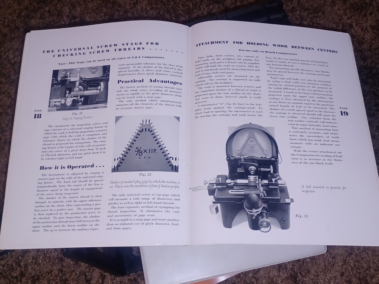 Jones & Lamson Measuring Machine PDISTAL BENCH COMPARATORS J&L TOOL CATALOG BOOK