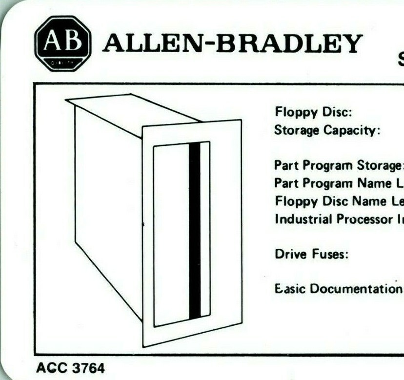 Vtg Allen-Breadley 7340 7360 7320 Operator Command Manuals & Code Cards
