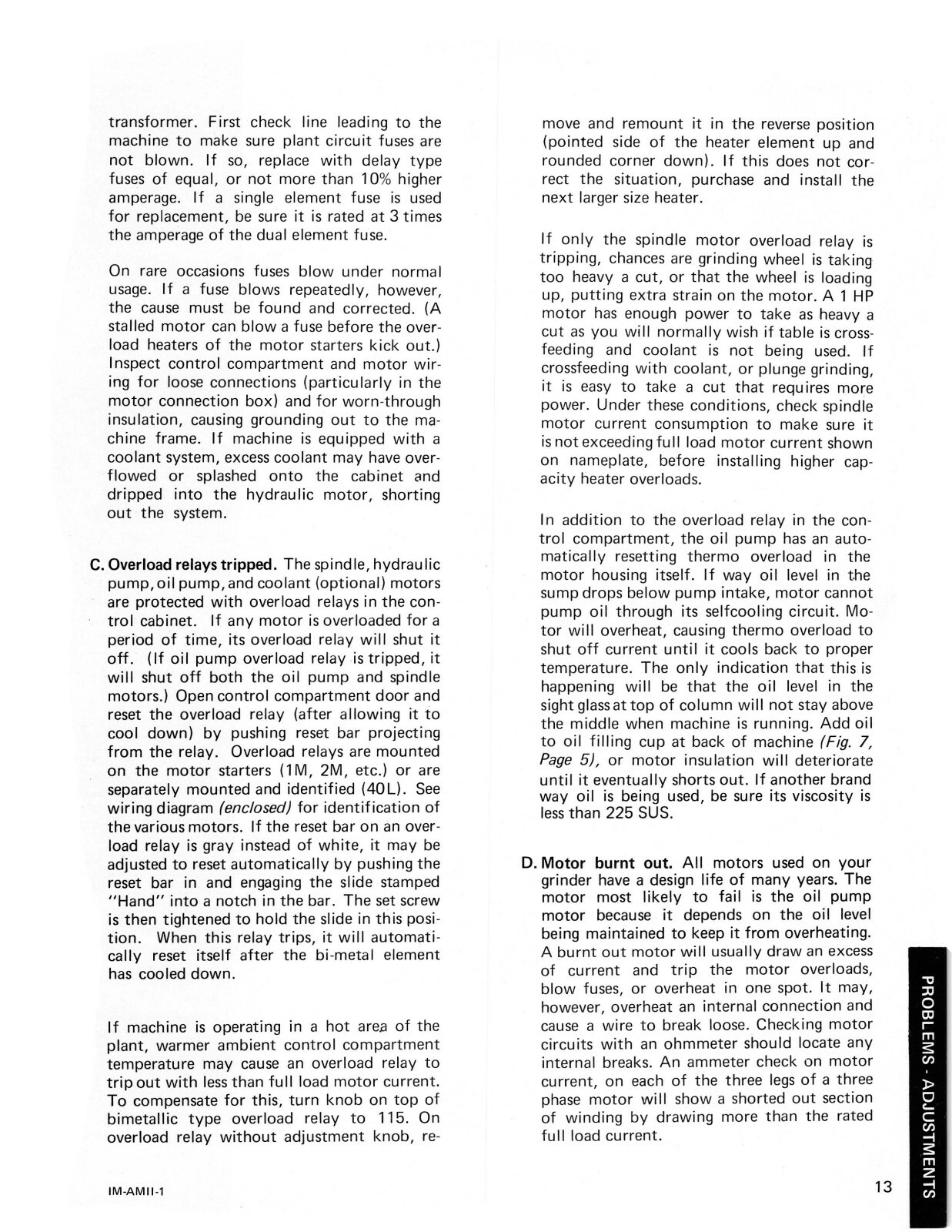 Harig Surface Grinder 612 & 618 Instruction & Parts List Manual #1516