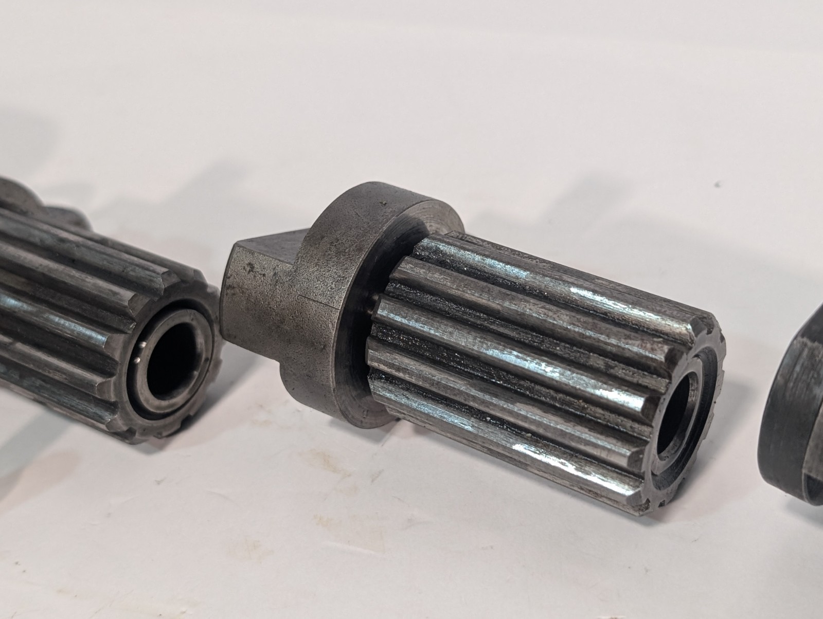 Lot of 19Barber-Colman Hob Shifter Parts including 3 Splined Transmission Shafts
