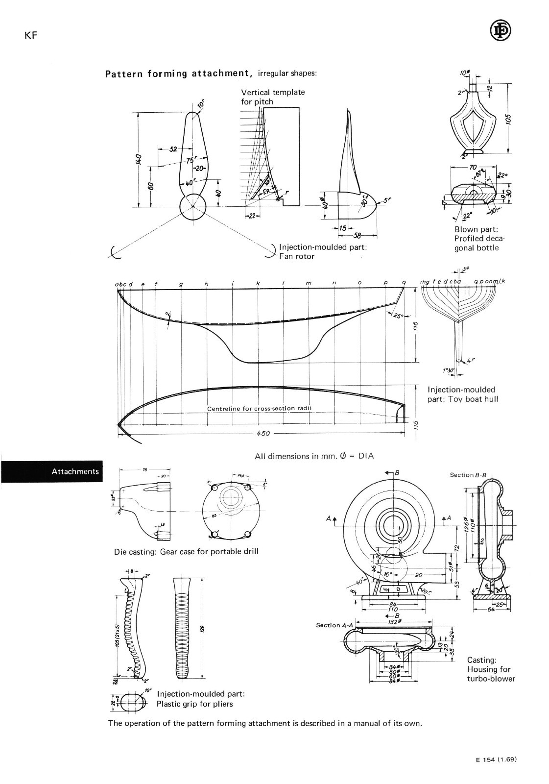 Deckel Universal Copy Milling Machine KF2 Operators Manual *635