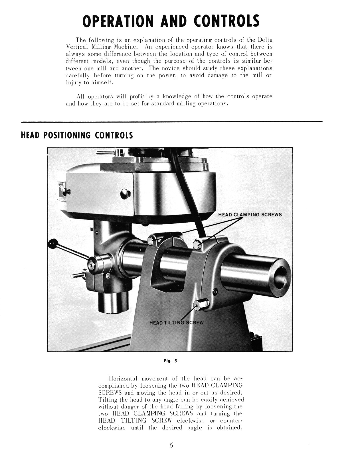 Rockwell Vertical Milling Machine 21-100 Operator and Parts Manual #1886
