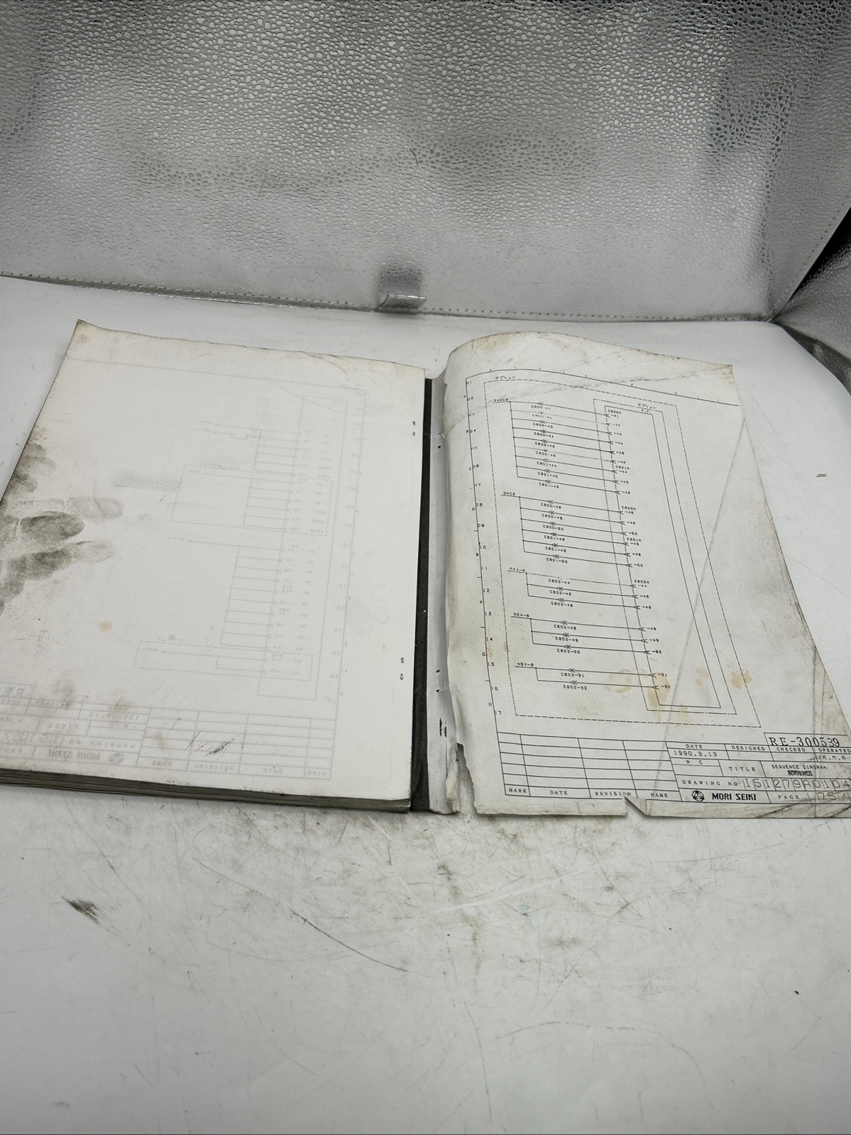 MORI SEIKI MH-50 Electrical Circuit Diagram MF-M4 See Pics