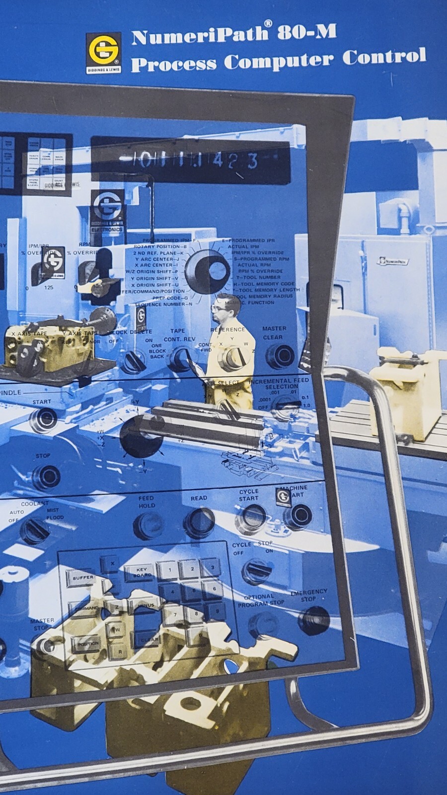 GIDDDINGS & LEWIS NumeriPath 80-M Process Computer Control Sales Brochure 1971