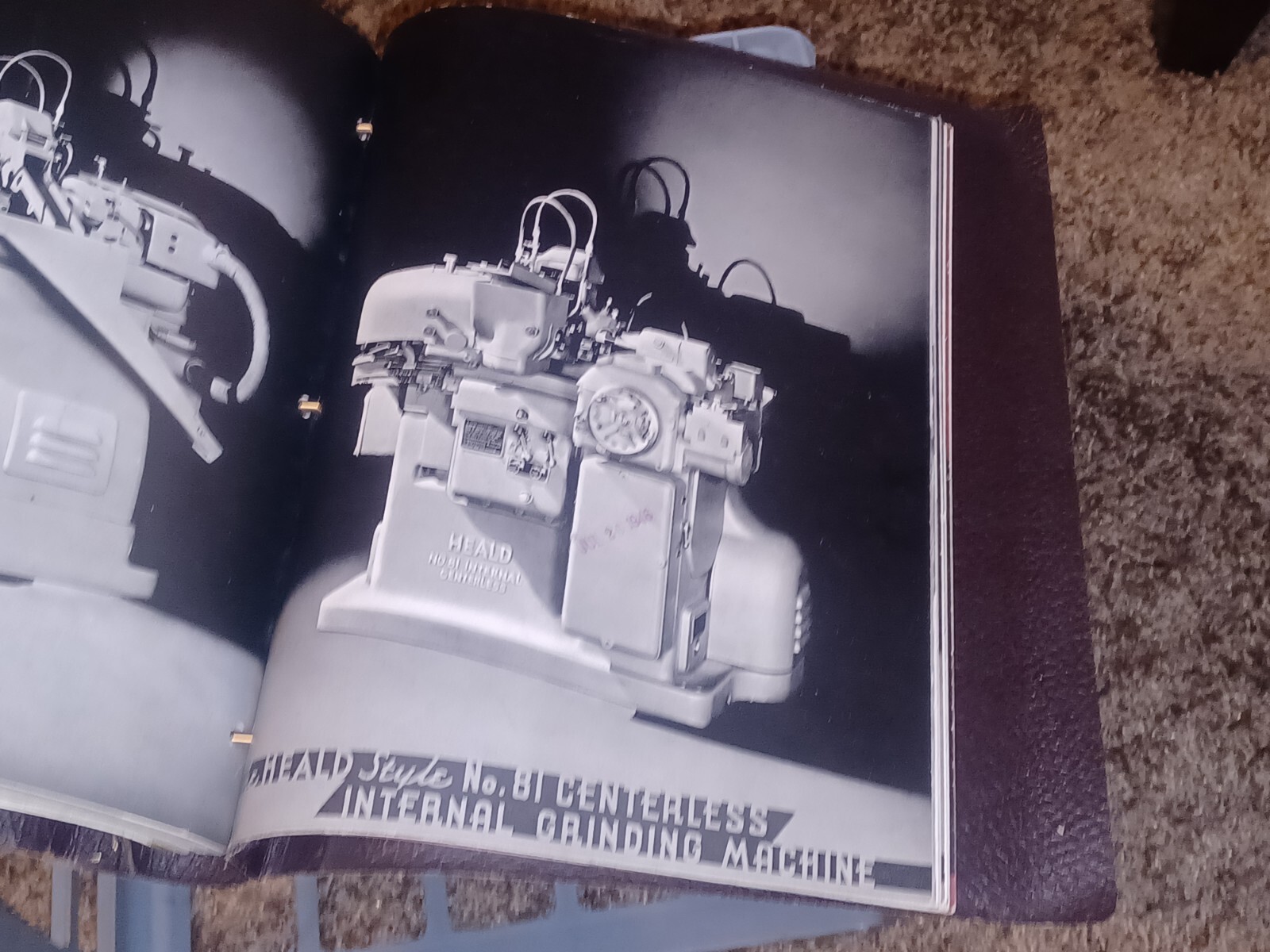 1946 HEALD COMPANY Precision GRINDING MACHINES Sales CATALOG LOT BINDER BOOK