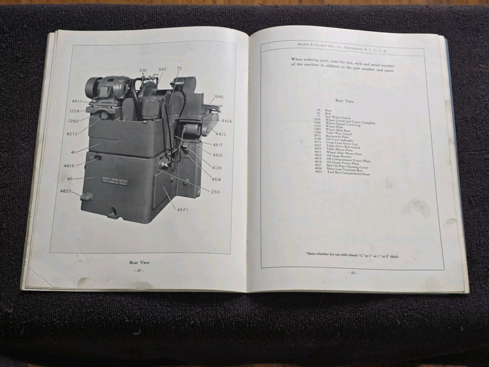 Brown & Sharpe No 5 Plain Grinding Machine 3″ X 12″ & 3″ X 18″ Book Manual Guide