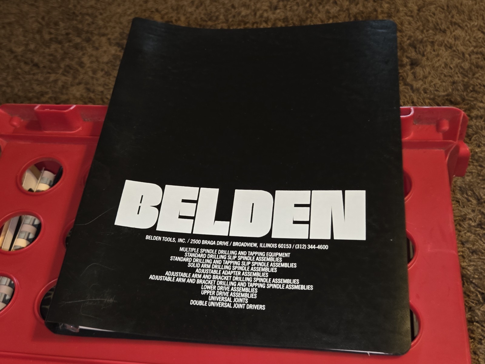 Belden Catalog Promo Sales 3 Ring Binder ADAPTOR ASSEMBLIES machinist Tools