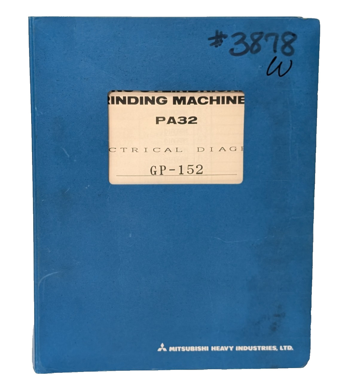 Mitsubishi CNC Cylindrical Grinding Machine PA32 Electrical Diagram GP-152