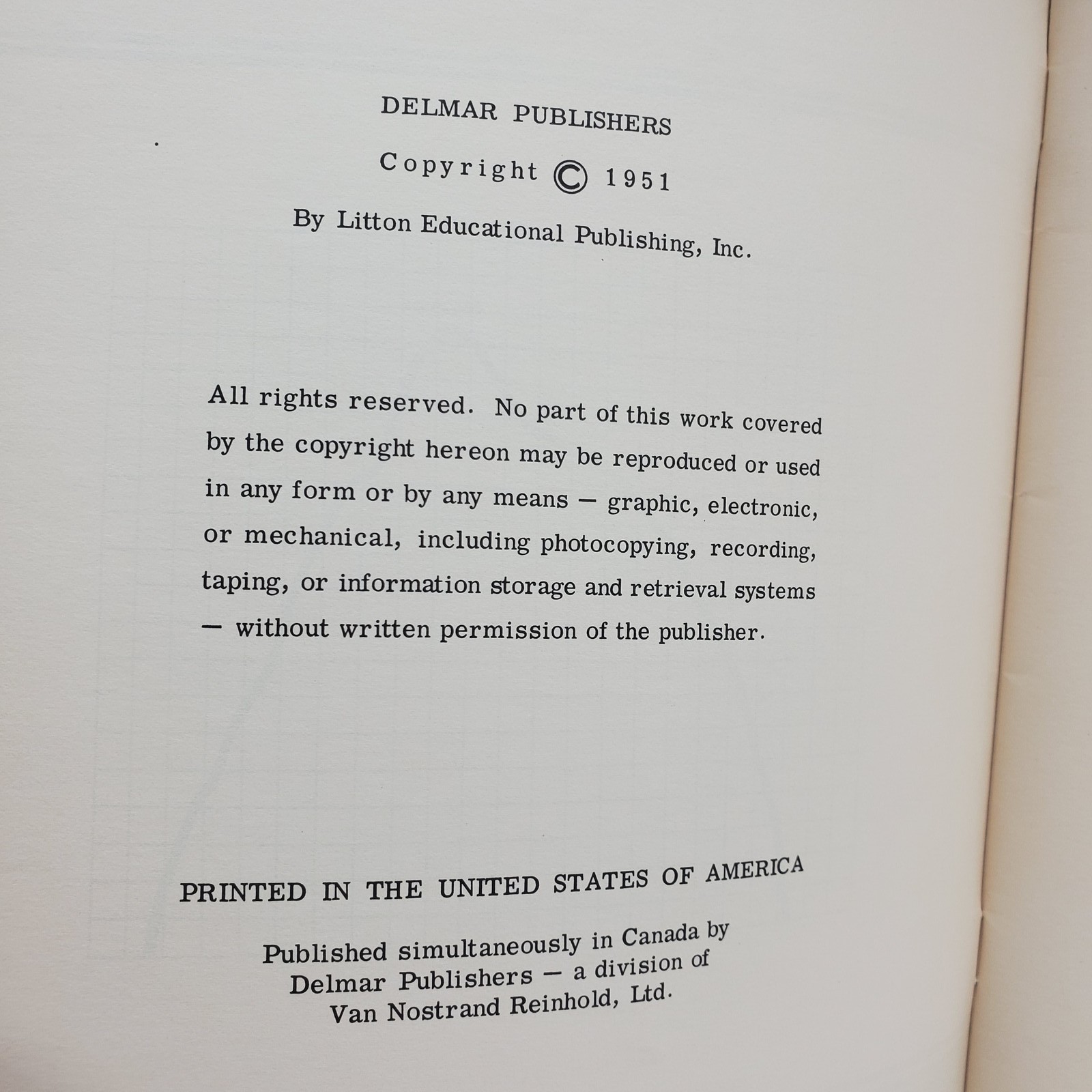 Heat Treatment of Metals Machine Shop Series Manual Delmar Publishers 1951