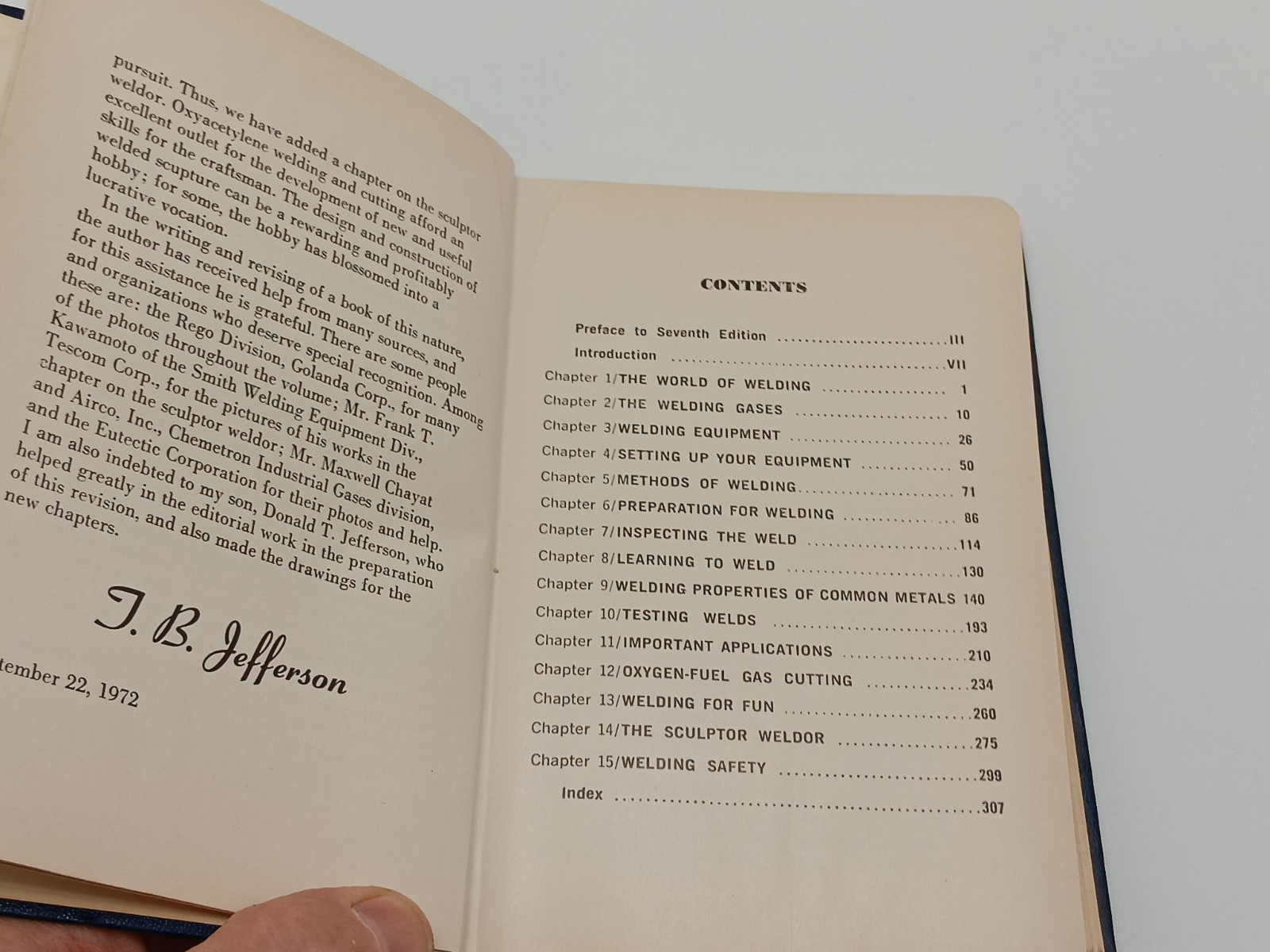 Craftsman Oxy Acetylene Welders Handbook 1972 7th Edition Hardcover