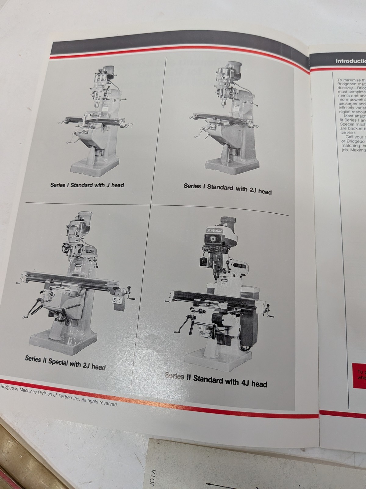 Heidenhain POS-E-TOUCH II manual w/ Bridgeport milling machine literature lot