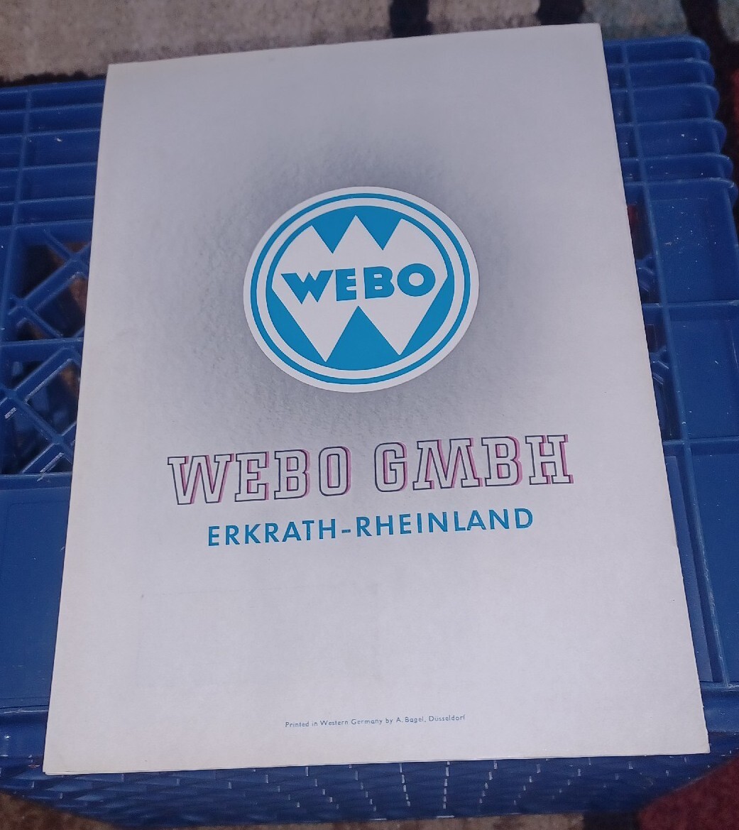 Radial Drilling Machine Tool Catalog WEBO GERMANY Model BR50 BR63 Book MACHINIST