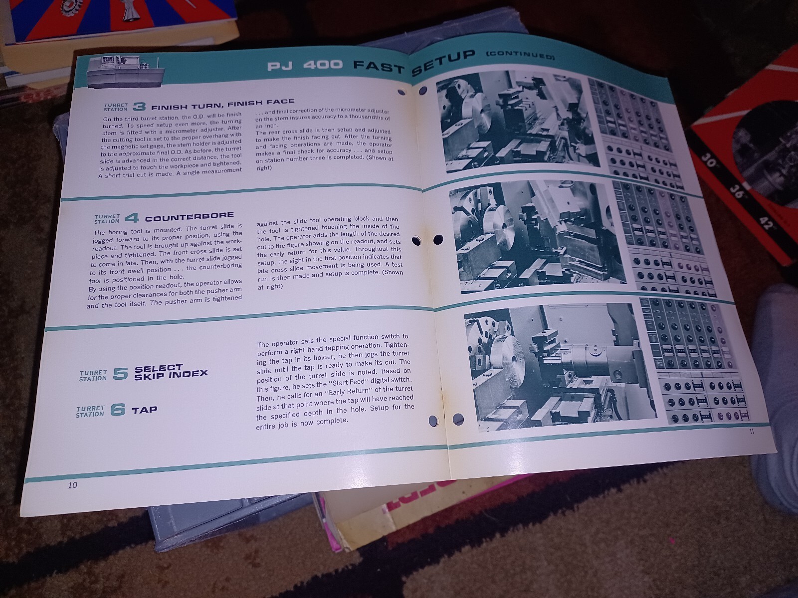 PRATT & WHITNEY PJ 400 AUTOMATIC TURRET LATHE Sales Catalog Book Booklet A11-1