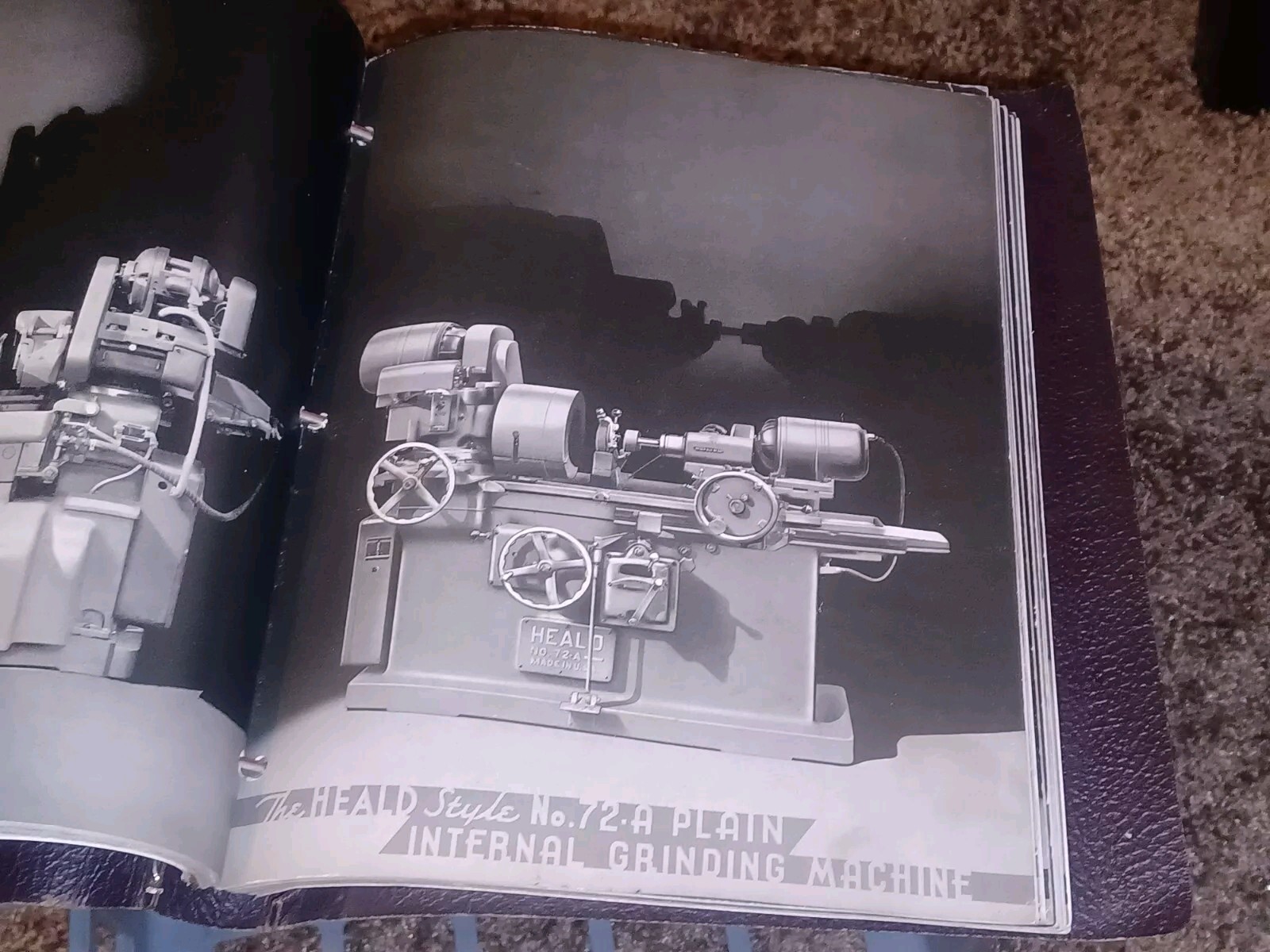 1946 HEALD COMPANY Precision GRINDING MACHINES Sales CATALOG LOT BINDER BOOK