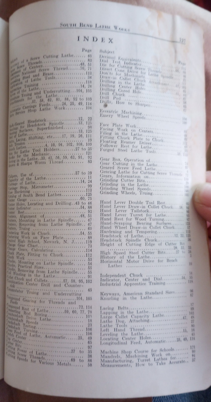 How To Run A Lathe 41st Edition South Bend Lathe Works Booklet 1941