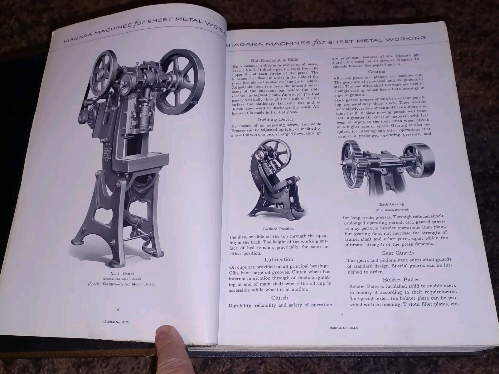 Niagara Machine & Tool Works Sales Catalog book PRESSES PUNCHES SHEARS Machinist