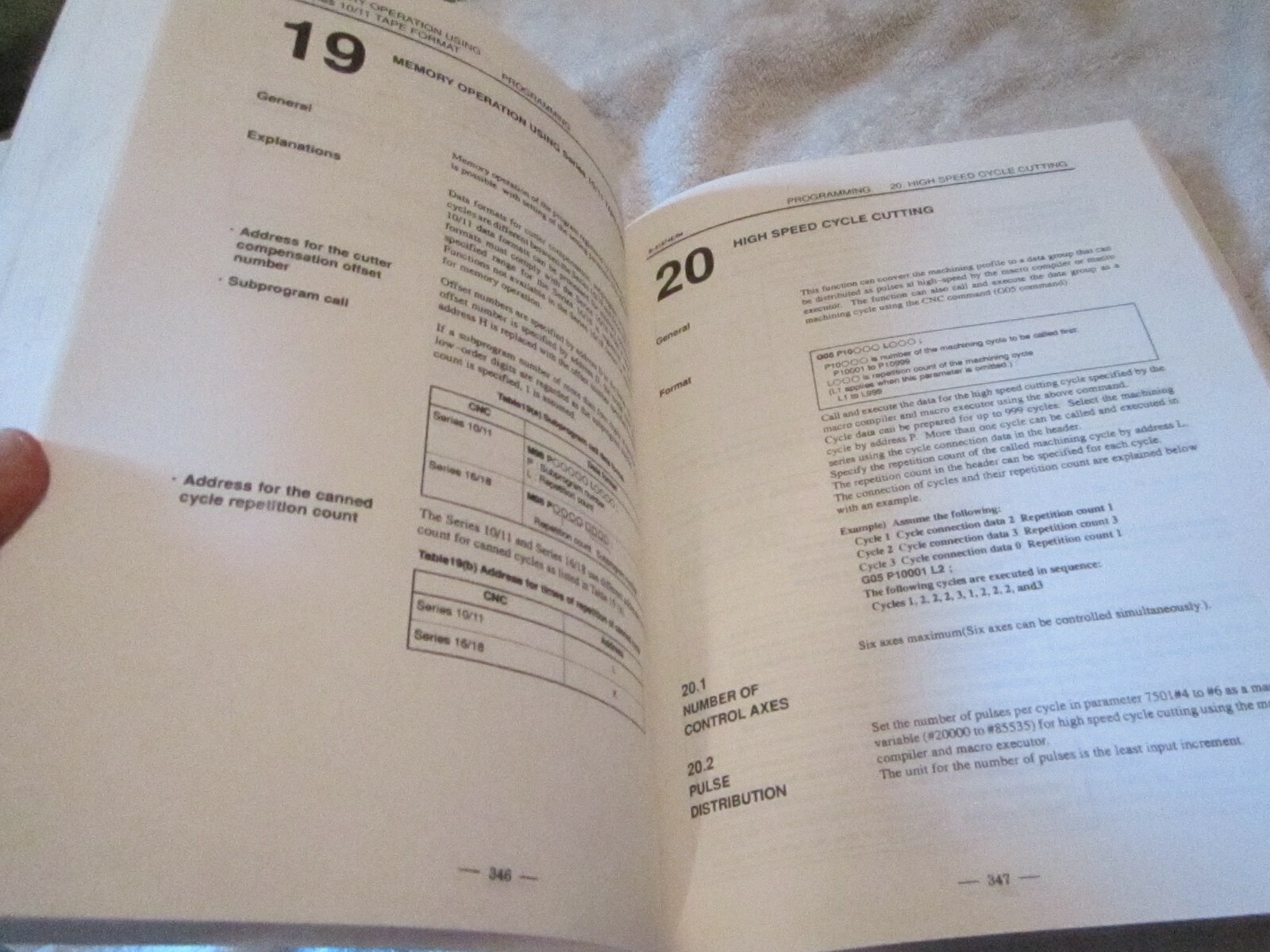 GE Fanuc Automation Series 16 18 Machining Center Operator’s MANUAL Book