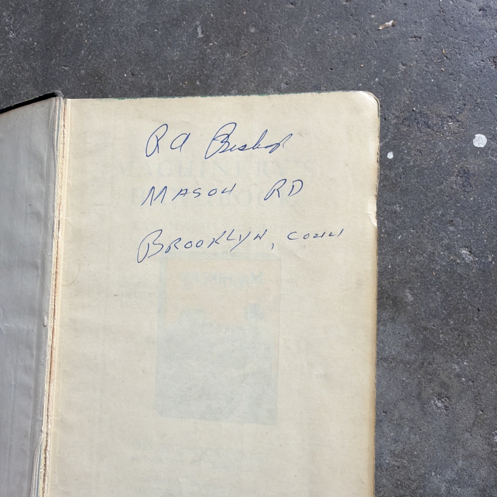 MACHINERY’S HANDBOOK For Machine Shop – 1956 Industrial Press 15th Edition