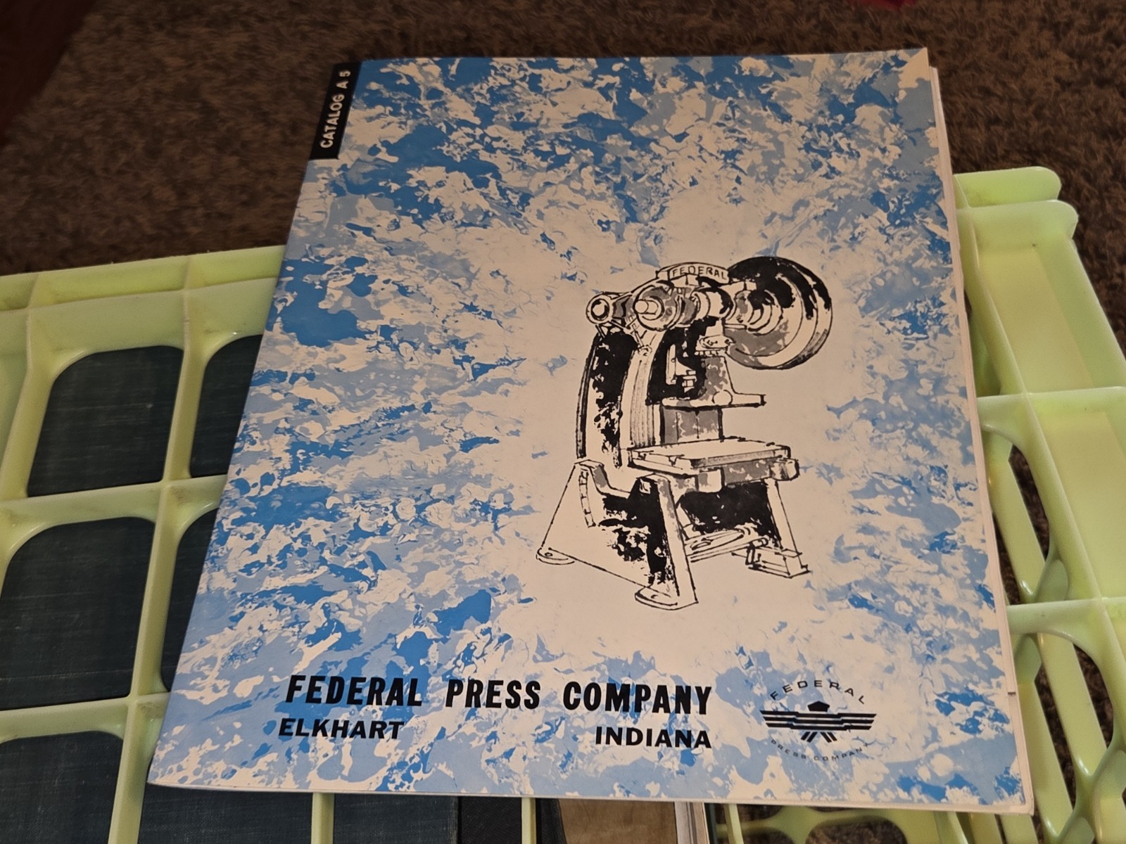FEDERAL PRESS COMPANY 1960 MODELS Price List SALES CATALOG BOOK Machinist Tool