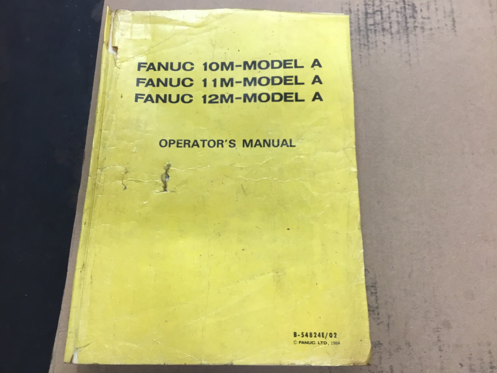 Fanuc 10M, 11M, 12M Model A Operators Manual B-54824E-01