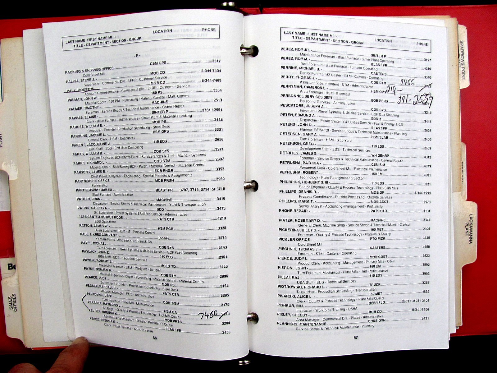 Vintage BETHLEHEM STEEL – RARE – Corporate Telephone Directory w/ I-BEAM LOGO