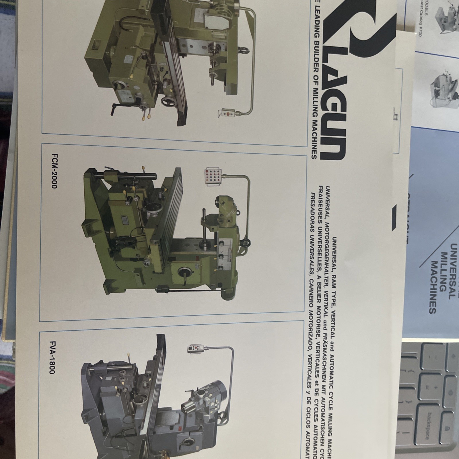 Republic-Lagun Machine Tool Co., Assorted Sales Catalogs-Set of 4 in folder