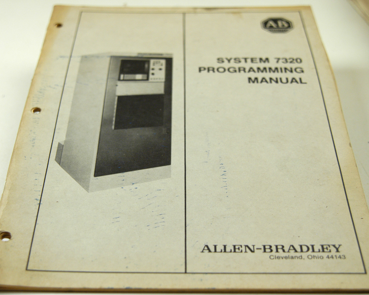 Allen Bradley System 7320 Programming Manual W 4 Box