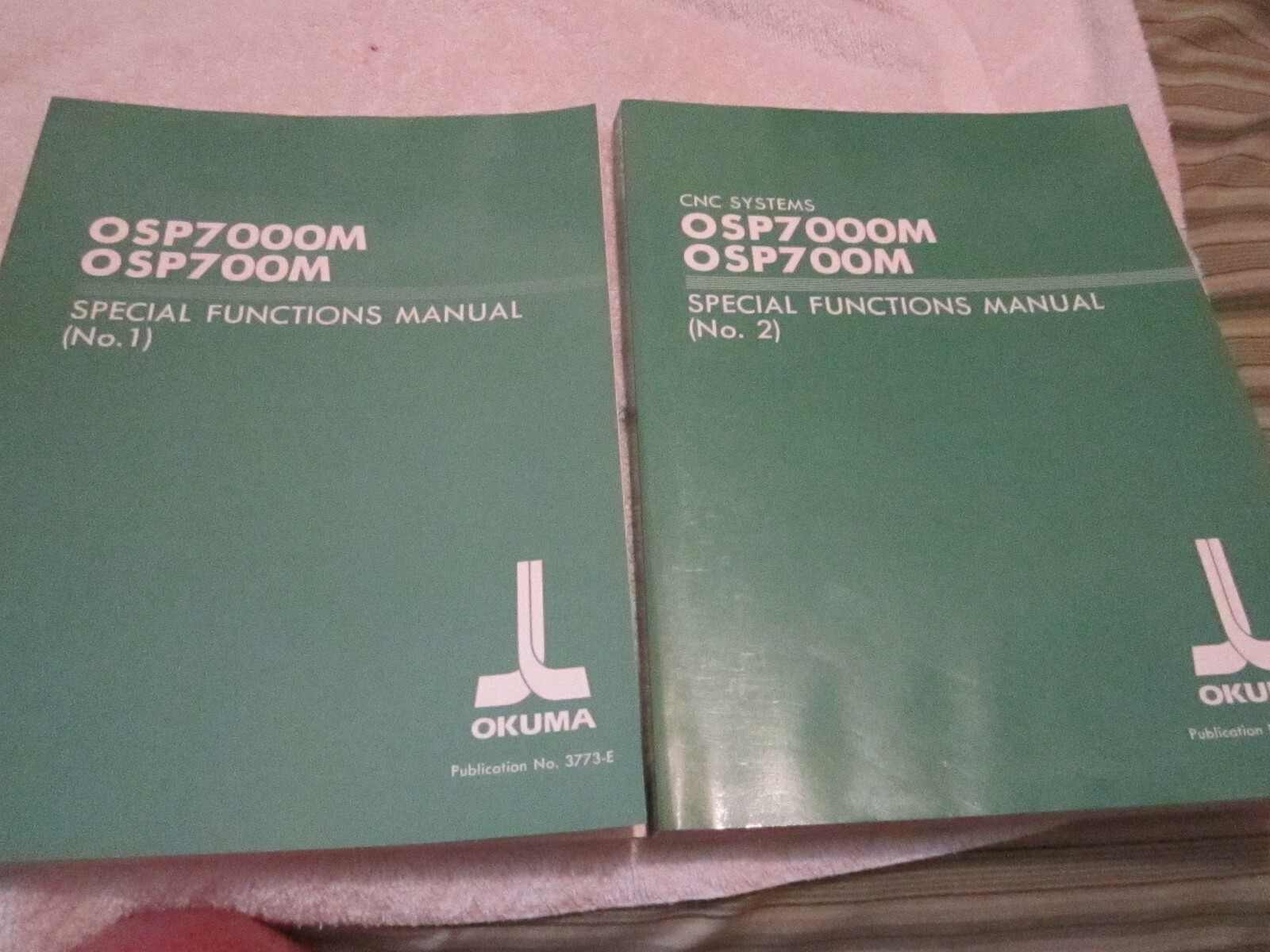 FACTORY Okuma OSP7000M OSP700M Special Functions Manual CNC Systems BOOKS 1 & 2