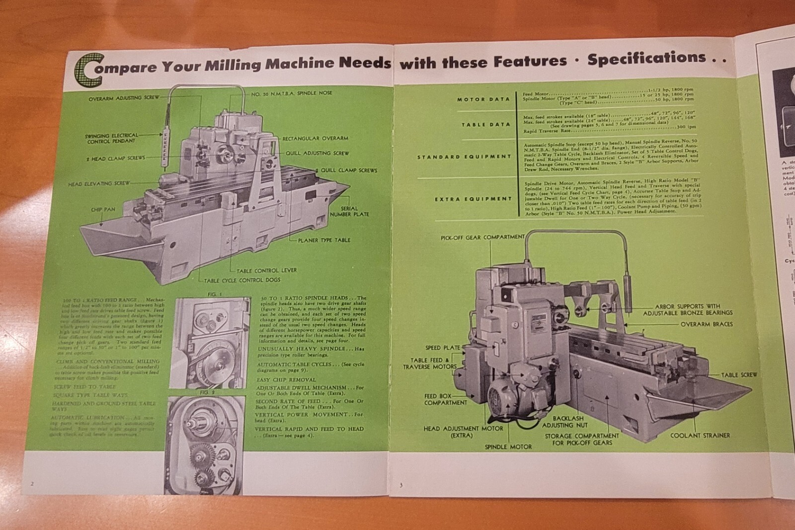 SUNDSTRAND RIGIDMILL Model 55 Sales Catalog